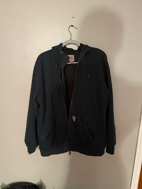 Carhartt Blue Hooded Zip Sweater